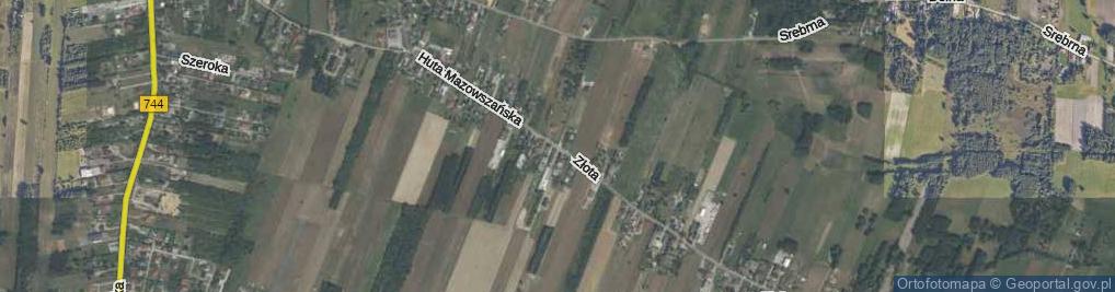 Zdjęcie satelitarne Huta Mazowszańska ul.